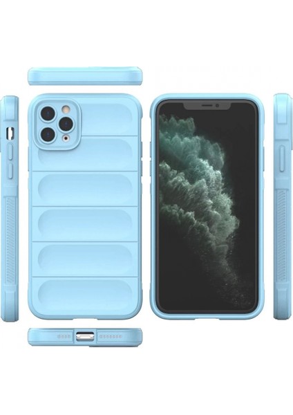 iPhone 11 Pro Max Kılıf Optimum Silikon - Sky Blue modelleri