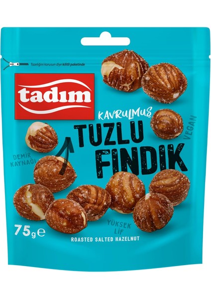 Tadım Fındık Içi Tuzlu 75 Gram