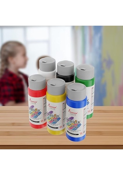 Rose Ana Renkler Akrilik Boya 6'lı Set 6X60 ml fiyatları