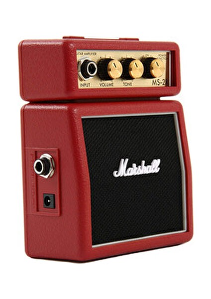 Ms2R Mini Elektro Gitar Amfisi 1 Watt Çıkış Kontrolleri ile 140x110x60 Boyutlarında