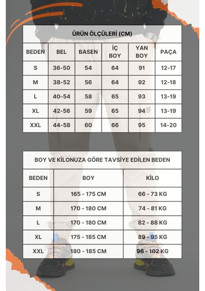 Erkek Taş Rengi Kargo Cepli Jogger Pantolon Rahat Kesim Pamuklu Lastikli Paça fırsatları