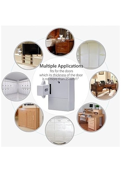 Kapı Kapatıcı Pil Ic Kart Sensörü Dolap Çekmecesi Akıllı Smartlock Dıy Görünmez Gizli Dijital Kilit Deliksiz fiyatları