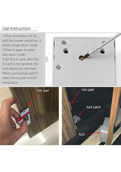 Kapı Kapatıcı Pil Ic Kart Sensörü Dolap Çekmecesi Akıllı Smartlock Dıy Görünmez Gizli Dijital Kilit Deliksiz indirimleri