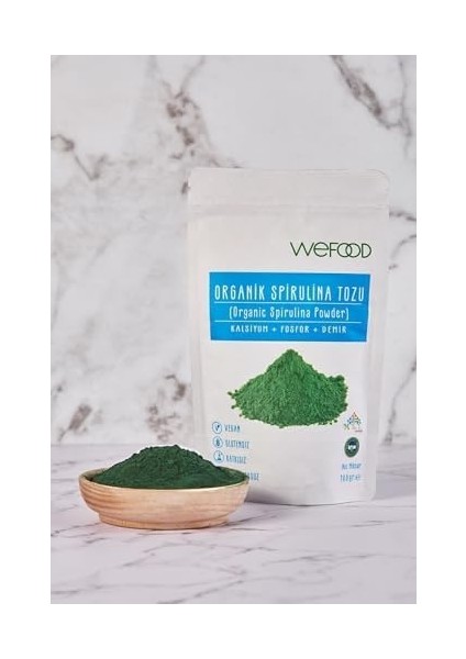 Wefood Organik Spirulina Tozu 100 gr 8681749104406 modelleri