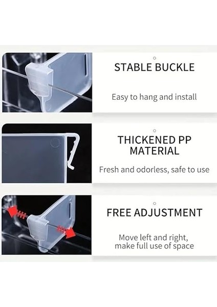 20 Adet Buzdolabı Raf Ayracı Raf Düzenleyici Yumurtalık Ayırıcı Şişe Kutu Bardak Ayracı fiyatları