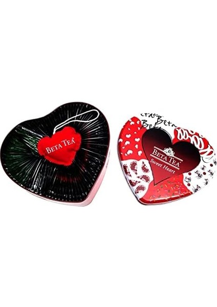 Beta Sweet Heart Poşet Çay Teneke Kutu 200 gr