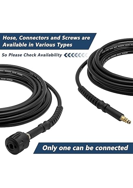 Kärcher Için 10 M Yüksek Basınç Hortumu - Quick Connect Bağlantıları, Kärcher K2, K3, K4, K5, K6, K7 ile Uyumlu modelleri