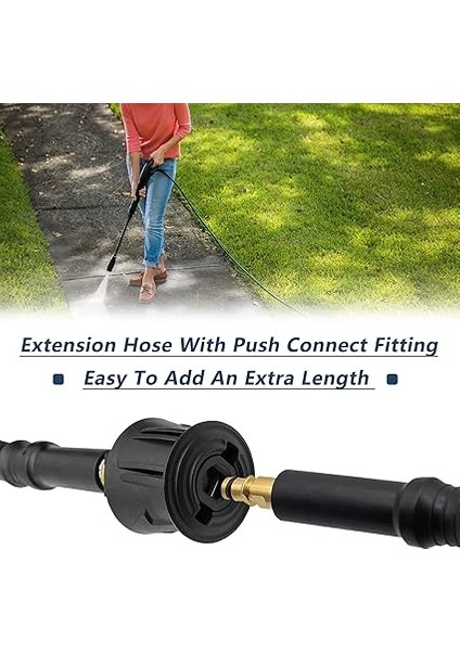 Kärcher Için 10 M Yüksek Basınç Hortumu - Quick Connect Bağlantıları, Kärcher K2, K3, K4, K5, K6, K7 ile Uyumlu indirimleri