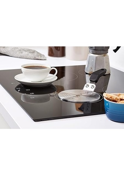 - Indüksiyon Ocak Isı Difüzörü - 13CM - 1 Ila 9 Cups Aralığı Için Uygundur - Paslanmaz Çelik Gövde - Bakalit Sap - Halka Plaka - Adaptör Plakası indirimleri