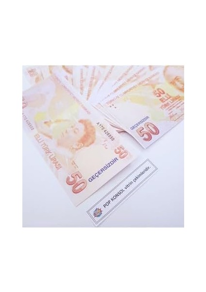Konsol 100 Adet Geçersiz Parti Şaka Düğün Karışık Türk Lirası PP194001 modelleri