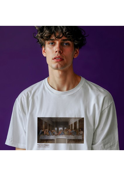 Son Akşam Yemeği Tişört - Beyaz modelleri