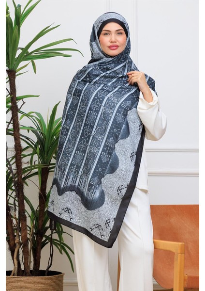Zarif Paisley Desenli Dijital Soft Şal