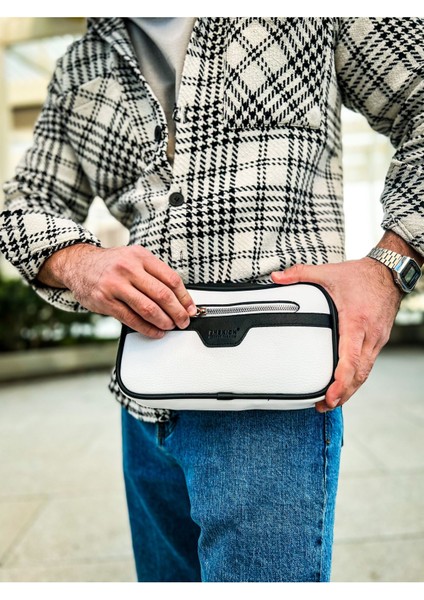 CH101 - Poani Tablet Erkek Çanta BEYAZ/SIYAH fiyatları