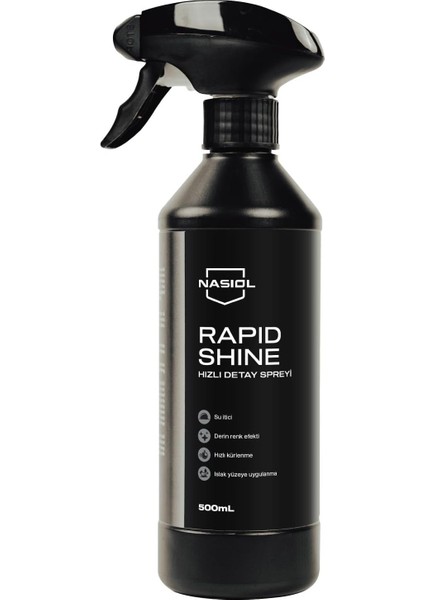 Rapidshine Araçlar Için Hızlı Nano Detailer Spreyi 500 Ml, Kolay Uygulama, 6 Ay Dayanım