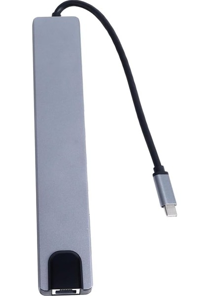 Type C Hub, 10 In 1 4 Adet 3.0 USB Çoklayıcı,4k HDMI Bağlantısı,sd Tf Kart OKUYUCU,RJ45 Ethernet,2 Adet USB C Pc Bağlantı Girişli Adaptörü Macbook ile Uyumlu ZR795 modelleri