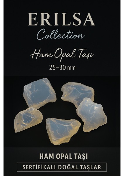 Sertifikalı Ham Opal Taşı 25–30 mm – Içsel Işığı Güçlendiren Doğal Taş