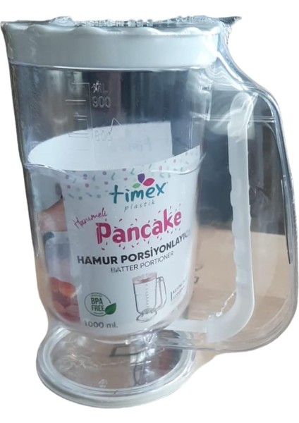 Hanımeli Pancake 1 Litre Hamur Porsiyonlayıcı (Beyaz)