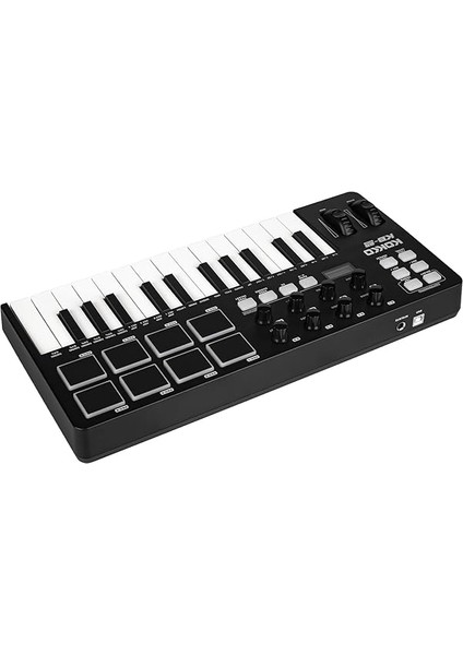 Synthesizerkeyboard Mıdı Klavye Denetleyicisi 25 Tuş, Taşınabilir Beat Maker Makinesi, Atanabilir Düğmeler, Faders, Müzik Üretimi Için USB 5V Güç Kaynağı indirimleri