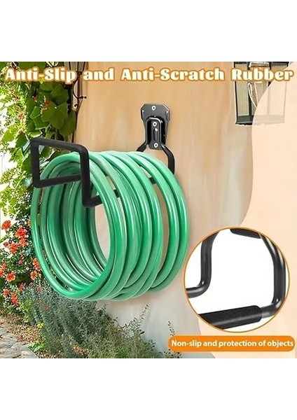 Metal Bahçe Hortumu Tutucu Askı - Duvara Monte Güçlü Hortum Düzenleyici Kanca indirimleri