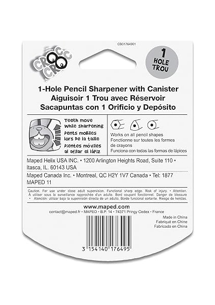Croc Innovation 1 Delikli Kalemtıraş - Hareket Halindeyken Bileme - Verimli, Keskin Kaplama - Eşsiz Tavşan Tasarımı - Çeşitli Renkler fiyatları