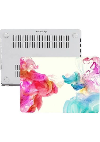 Macbook Air M1 Kılıf 13INÇ PAINT01NL (Touchıd'li M1 Air) A2337 A2179 A1932 ile Uyumlu R-37