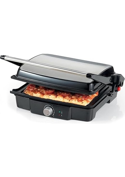 Izgara ve Tost Makinesi Metal HGM30.000SI - Grill Toast Machine, 2000 Watt, 180° Açılabilen Plakalar, Kademeli Sıcaklık Ayarı, Işıklı Uyarı, Kademeli Yükseklik Ayarı modelleri