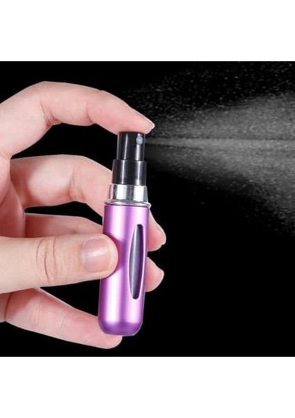 Güncelçarşı 5 Adet Mini Cep Parfüm Şişesi, Dolabilir Taşınabilir Atomizer Parfüm, Koku, Kolonya Şişesi