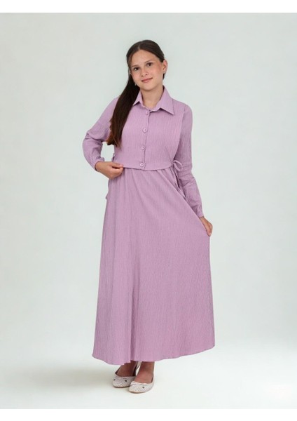 Aluna Ikili Bürümcük Pamuk Tam Boy Elbise Pembe fiyatları