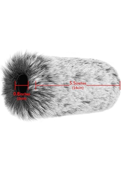 Creators Için 0,8 Inç (20 Mm) Çaplı Av Tüfeği Mikrofonu Için Tüylü Rüzgarlık, Mic Deadcat Rüzgar Örtüsü Muff, Windbuster, Fluff Cover Windshield Boya, Rode (14 cm / 2 Paket) ile Uyumlu fırsatları