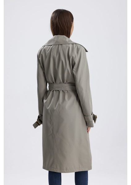 Mint Yeşili Astarlı Trençkot modelleri