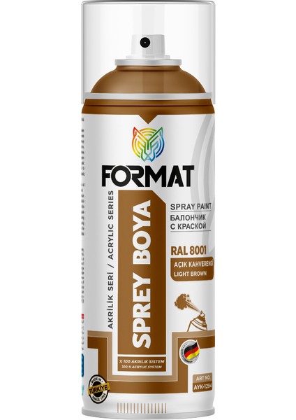 Sprey Boya Kahverengı Akrılık Sprey Boya 400 ml