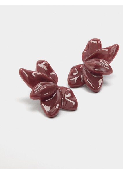 Resin Çiçek Küpe modelleri