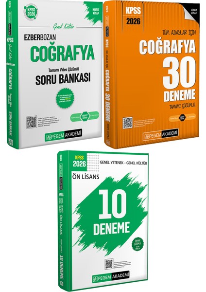 2026 Kpss Ezberbozan Coğrafya Soru 30 Deneme - 2026 Kpss Ön Lisans Çözümlü 10 Deneme