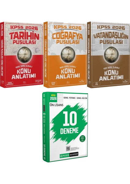 2026 Kpss Tarihin Coğrafya Vatandaşlığın Pusulası Konu - 2026 Kpss Ön Lisans Çözümlü 10 Deneme