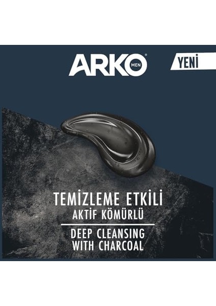 Arko Men Tıraş Jeli Black Aktif Kömürlü 200 ml