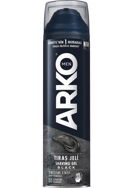 Arko Men Tıraş Jeli Black Aktif Kömürlü 200 ml fiyatları