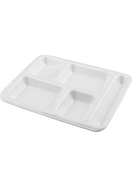 5 Gözlü Köpük Tabldot Tabak 100 Adet