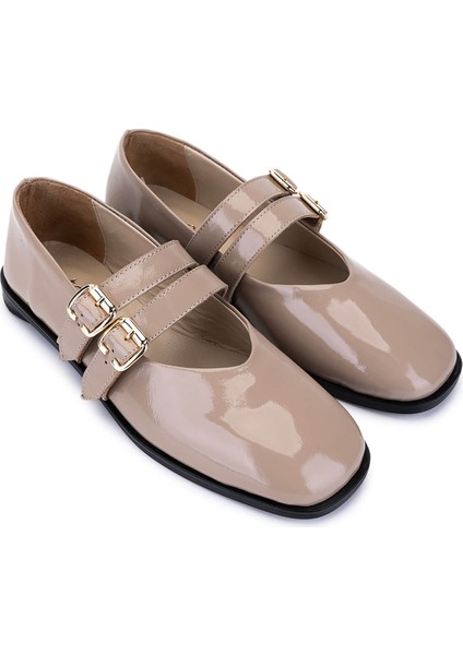 Kadın Hakiki Deri Vizon Rugan Babet Ayakkabı 899 12625 Bn Ayk SK25-26 Vızon Krsk Rgn fiyatları