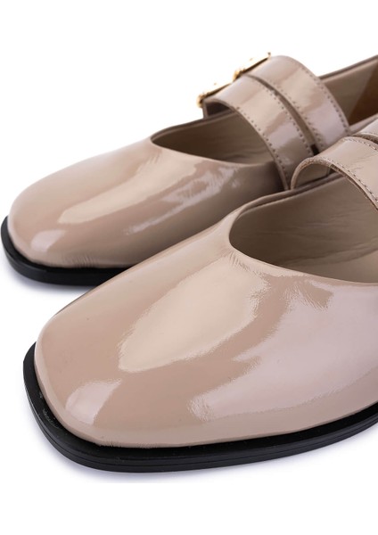 Kadın Hakiki Deri Vizon Rugan Babet Ayakkabı 899 12625 Bn Ayk SK25-26 Vızon Krsk Rgn modelleri