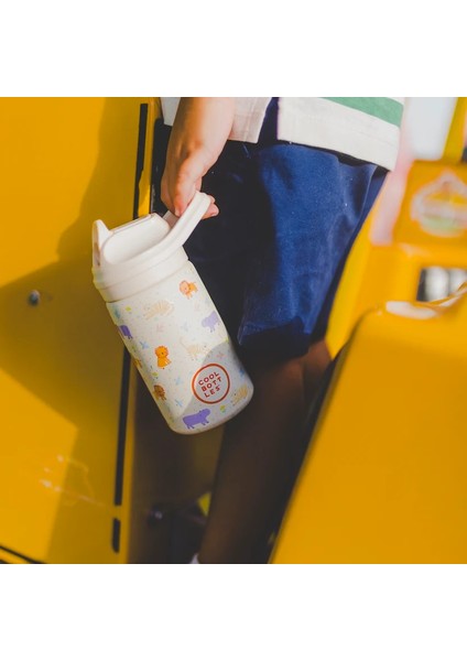 Dreamworld Serisi Roar Time Çelik Suluk - 350ML - Bej