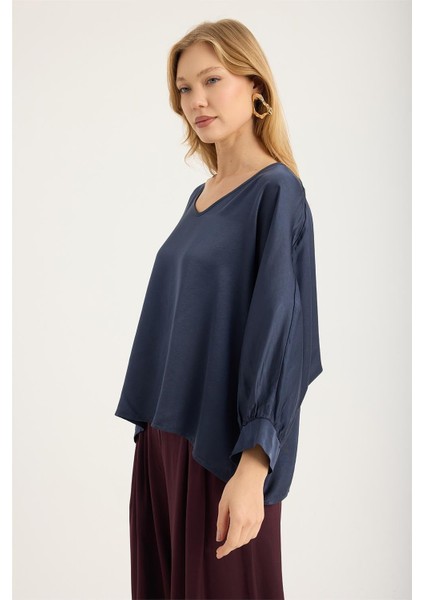 Yarasa Kesim Kolucu Manşet Bluz fiyatları