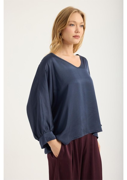 Yarasa Kesim Kolucu Manşet Bluz modelleri