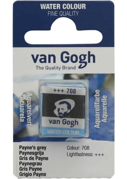 Van Gogh 1/2 Tablet Sulu Boya 708 Payne's Grey