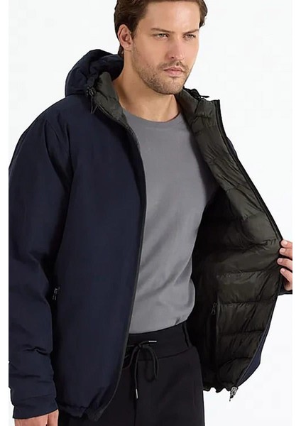 Brelıs Erkek Çift Taraflı Lacivert Haki Mont & Kaban modelleri