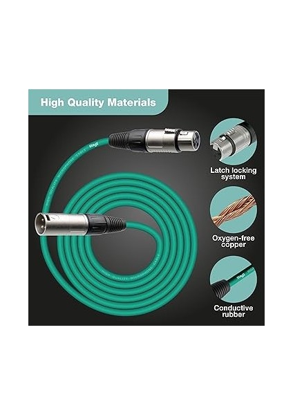 Smc3 Cgr 3 M Xlr - Xlr Mikrofon Kablosu, Yeşil modelleri