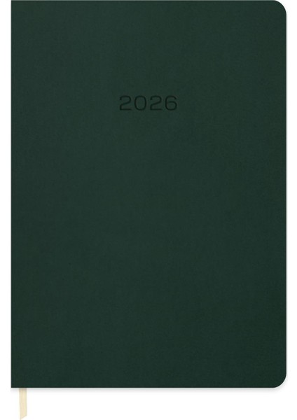 Keskin 2026-16*24 Günlük Termo Deri Ajanda-Yeşil
