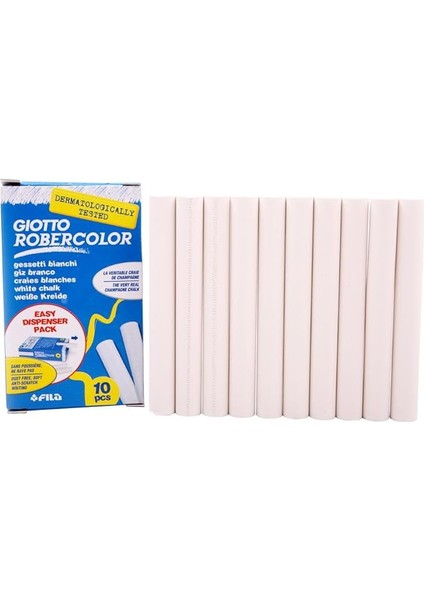 Robercolor Tebeşir, 10'lu Kutu, Beyaz
