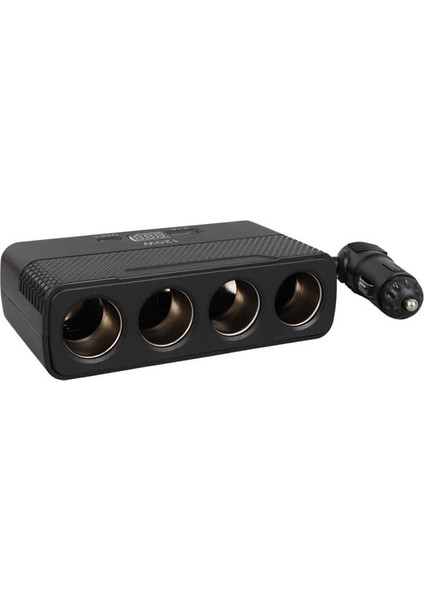2014 12-24V Type-C + Usb-A Girişli 120W 80CM Kablolu 4'lü Araç Çakmak Çoklayıcı fiyatları