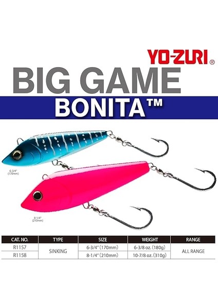 Bonita Trolling Sinking Lure fiyatları