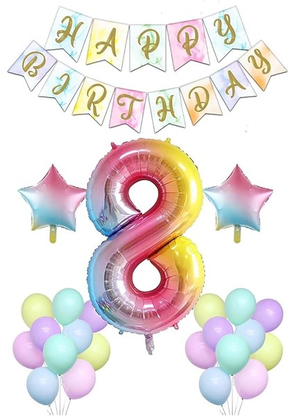 Gitti Gökkusagi Konsept Dogum Günü Seti (8 Yas)